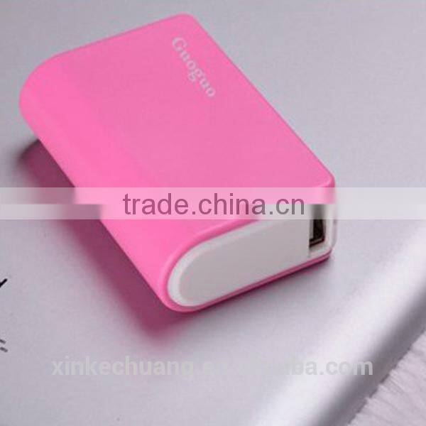 Guoguo wholesale factory price mini pocket 5200mAh portable mobile power bank for samsung