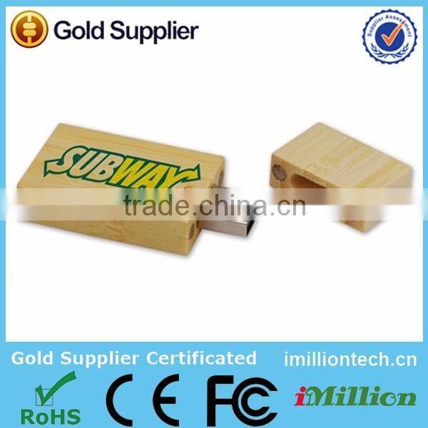 eco-friendly wood stick usb with 8gb