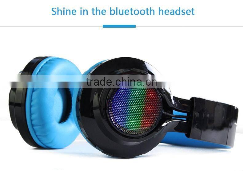 hot selling 2016 amazon Led wireless stereo bluetooth headphones