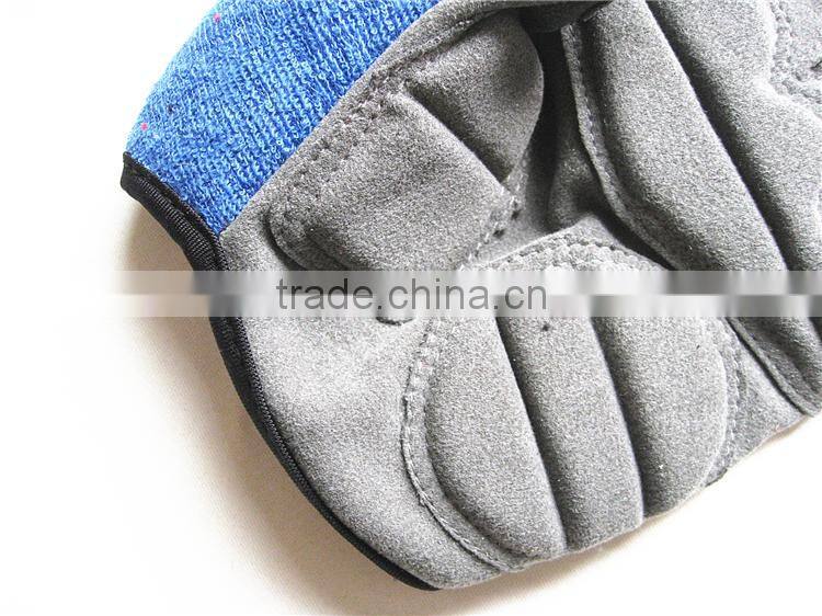 Good Price Leather Gloves Without Finger,Microfiber Half Finger Cycling Gloves