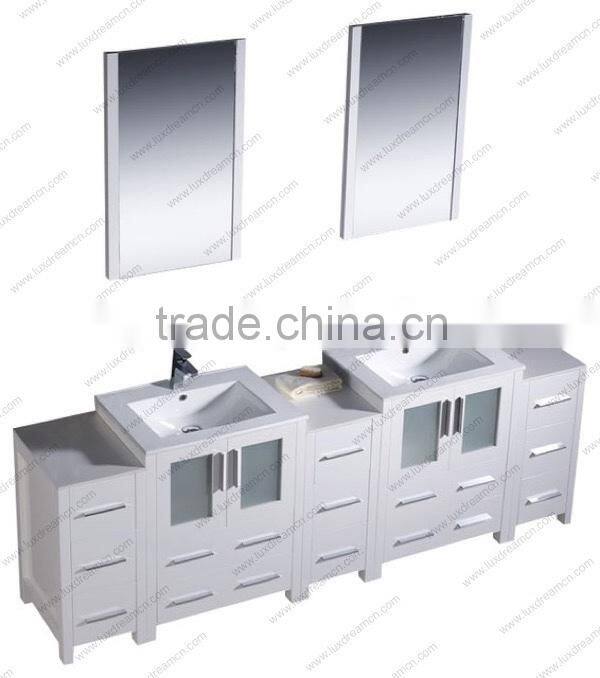 84'' wood bathroom vanity for heavy people use