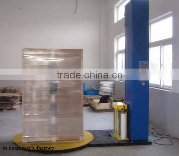 Made in China Brake film carriage economic pallet wrapping machine with CE