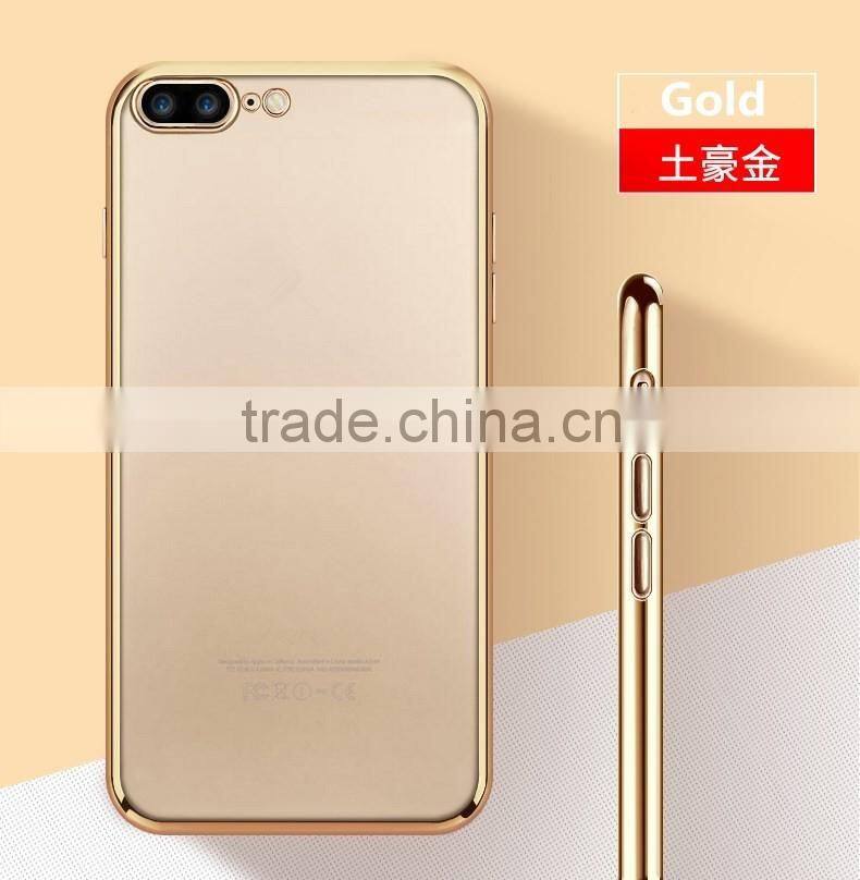 Hot sale for iPhone 7 plus electroplating tpu phone case mobile phone cover case
