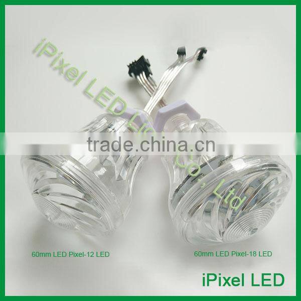 60mm 18 leds Pixel led amusement light for luna park