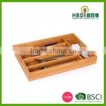 bamboo curlery organizer