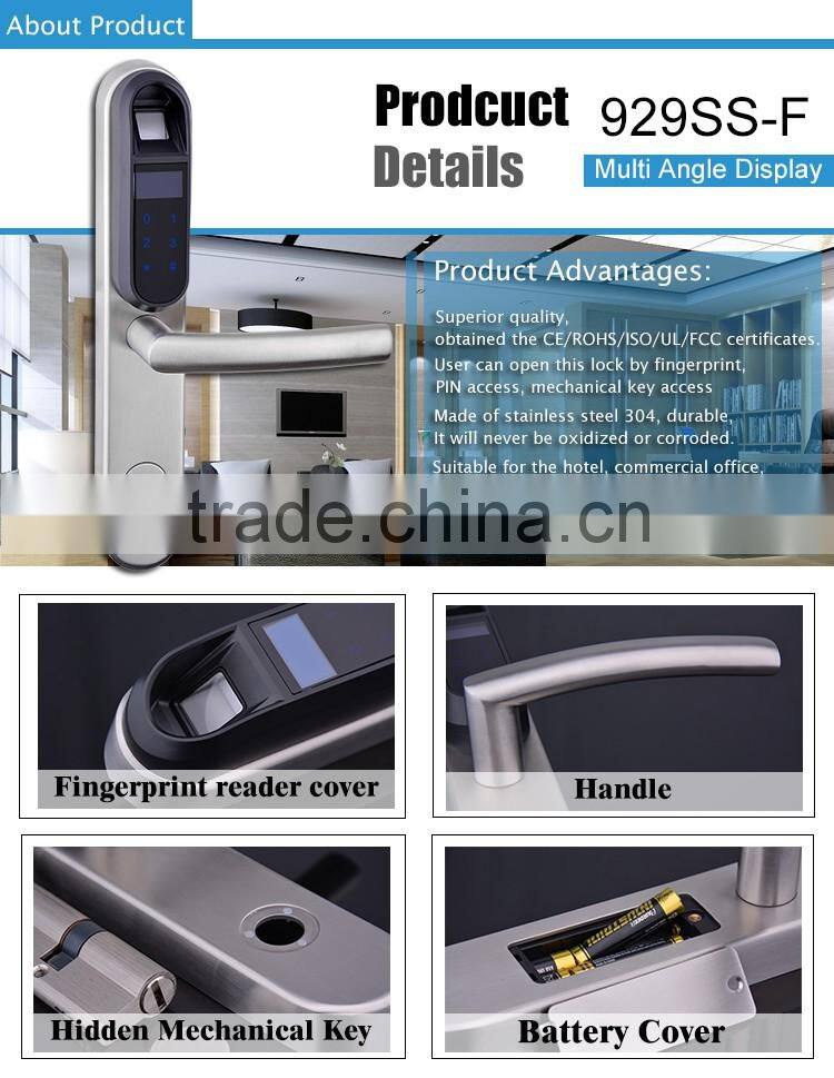 China wholesale digital fingerprint door lock with rfid access control system