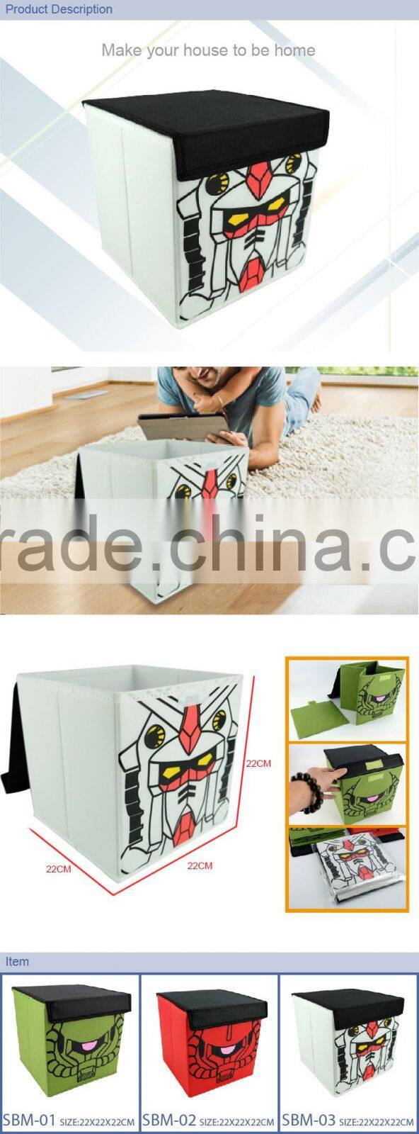 2016 Newest Robot Pattern Non Woven Storage Box