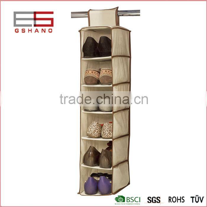 New design Wardrobe Non-woven fabric hanging closet shoe clothes organizer