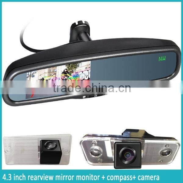interior rearview mirror with auto dimming/compass & temperture/parking sensor/bluetooth functions