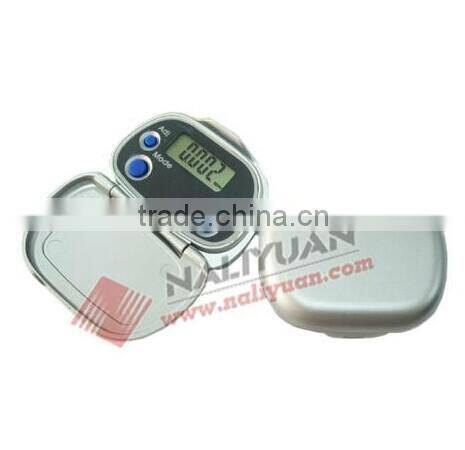LCD dislay pedometer,portable pedometer with cover