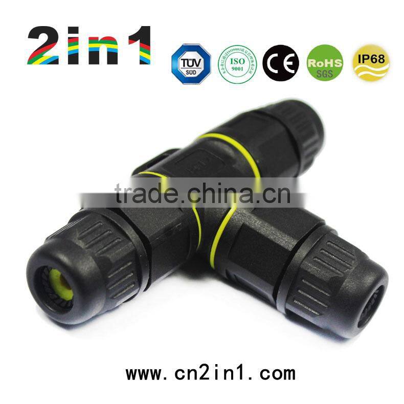 PGT2 3P IP68 Electric Waterproof Connector