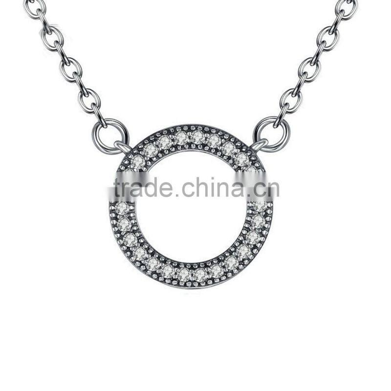 Jingli Jewelry factory direct 925 sterling silver shinning silver neckace for women(AN-003)