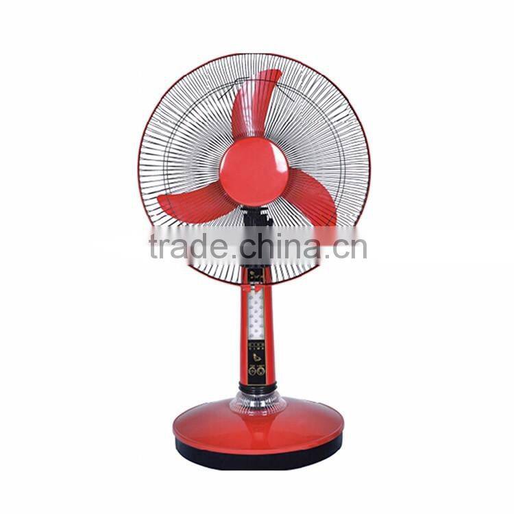 2016 New Style Wholesale Battery Rechargeable Table Fan Solar