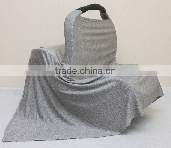 light grey mondel spandex super soft baby car seat nursing top wear