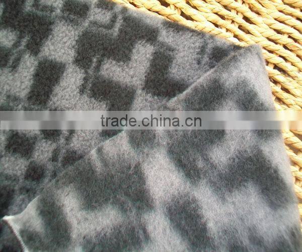 Dark Grey colorPolar Fleece Throw Blanket, fabric