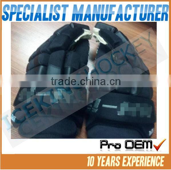 Good protection full PE insert hockey gloves/professional custom ice hockey gloves