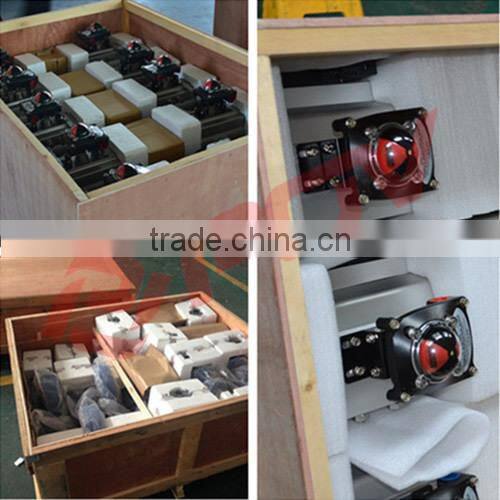 big size flange exhaust butterfly valve