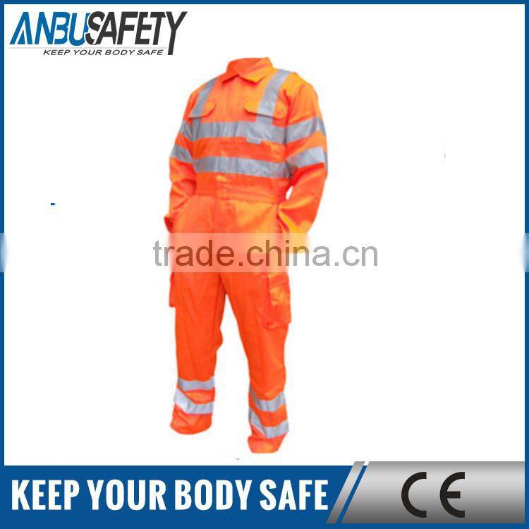 fire proof custom design fire retardant coverall with reflective tape