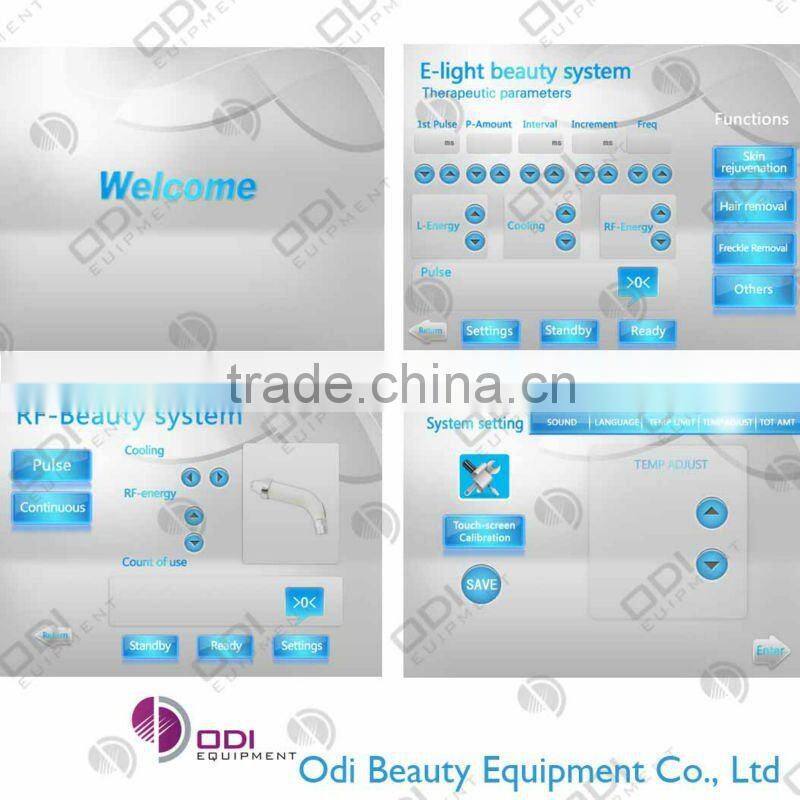 (CE-certified) xenon flash lamp ipl Hair Removal E-light (IPL+RF) Machine(OD-E80)