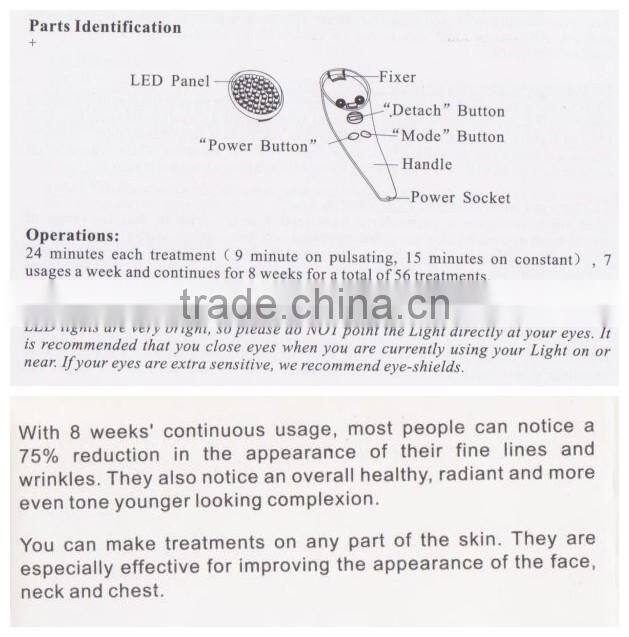 YALO Red Photon beauty machine with high quality