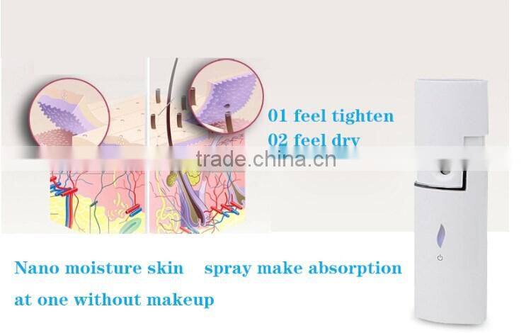 2016 white portable mini face nano steam tools portable facial sprayer