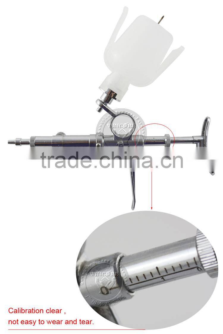 Veterinary continuous syringe with rules metal syringe auto injector