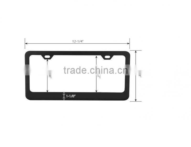 Car Front Bumper Protection License Plate Frame