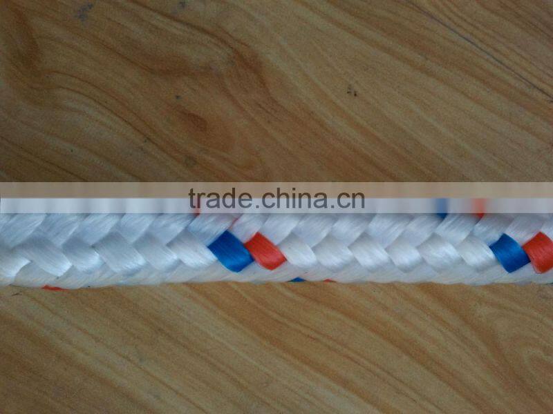 Mixed colors Diamond braided rope pp multifilament braid rope polypropylene braided ropes