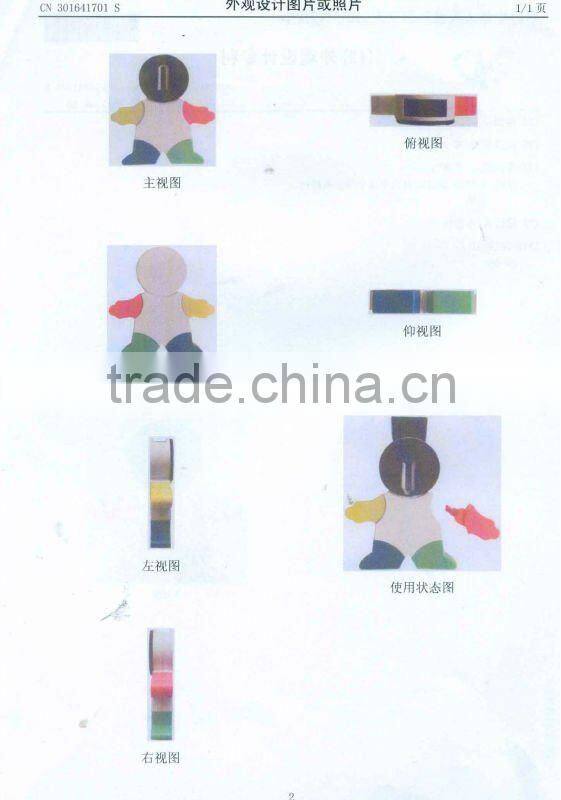 Kid shape plastic clear computer drawing pen