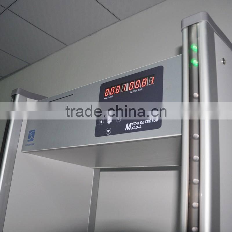 6 ZONES economical Waterproof walk-through metal detector gate