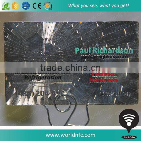 China Suppliers Free Samples Metal Business Card