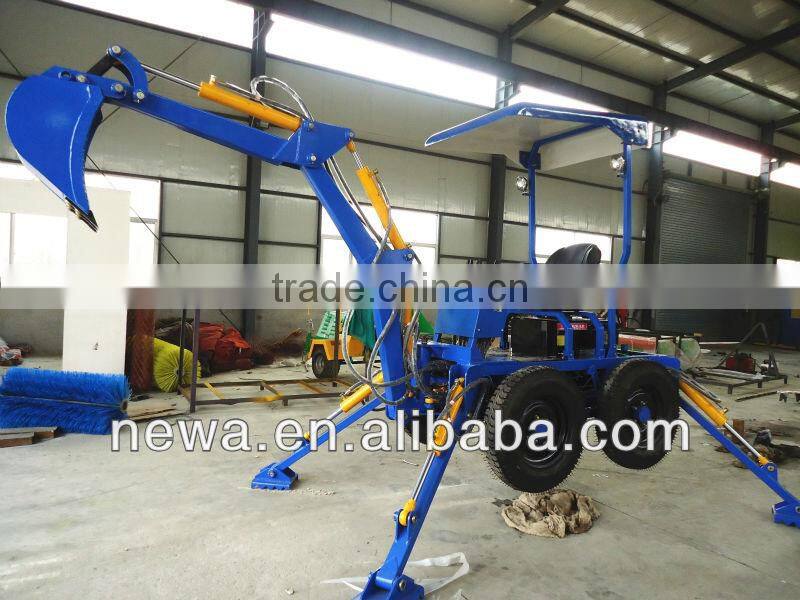 farm machinery mini backhoe towable backhoe