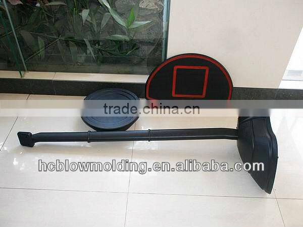 OEM Hollw Blow Molding plastic basketball backboard with basketball ring