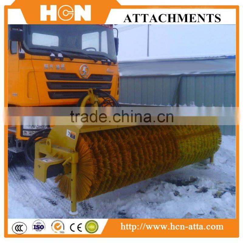 Hydraulically-driven Angle Broom Sweeper Attachments For Engineering Vehicle