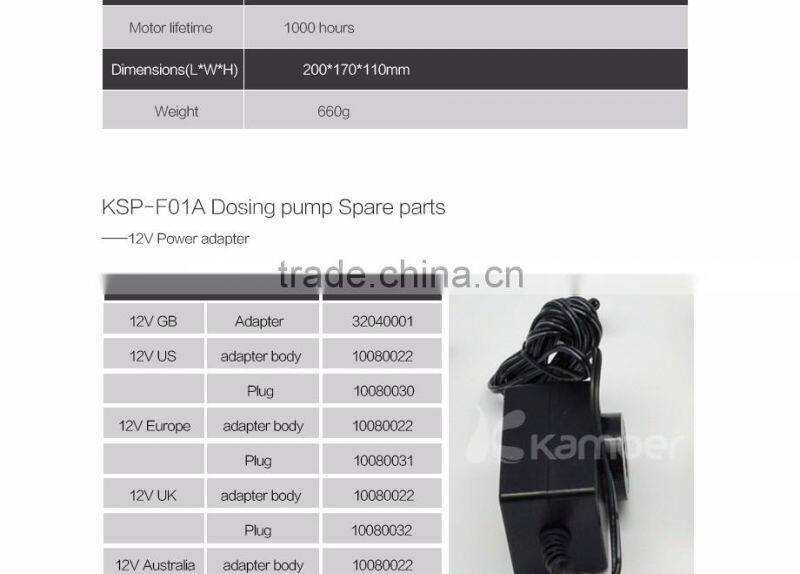 Kamoer KSP-F01A pump machine each time dosing liquid 1ml-1000ml