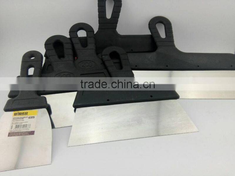 different size stainless steel plastic spatula paint tools knife set scraper wall plastering tools manure scraper with free sam