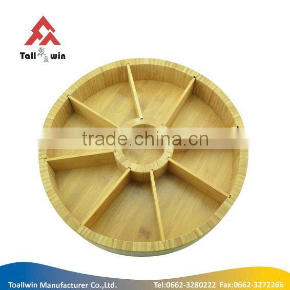 hot selling high quality bamboo walnut bowl with nutcracker
