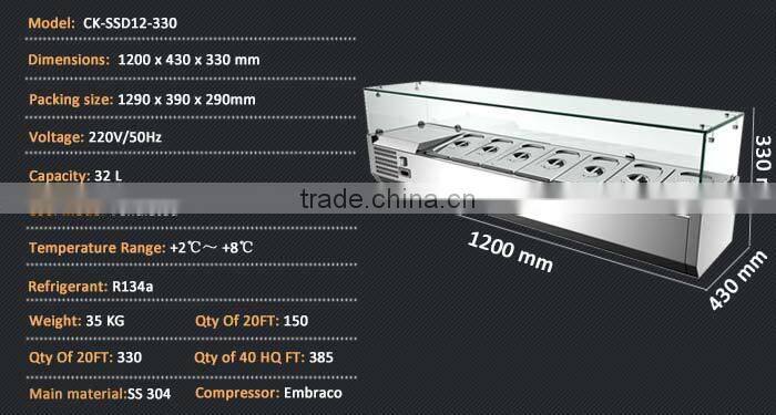 Counter Top Stainless Steel Pizza Table/Pizza Work Table (6 Pans) in Kitchen&Restaurant
