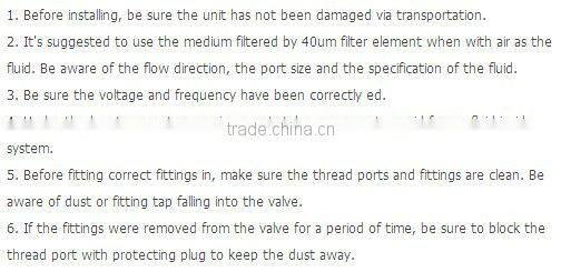 2KW 2/2way solenoid valve air piloted normally open valves