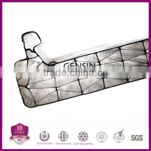 U lock polycarbonate sheet/6-wall