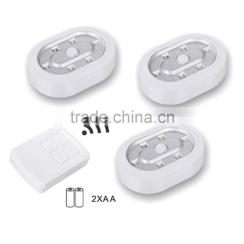 3 pcs Remote Control LED Light For Wardrobe And Cloest Light