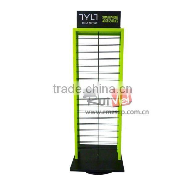Supermaket Rotating display rack for mobile accessories