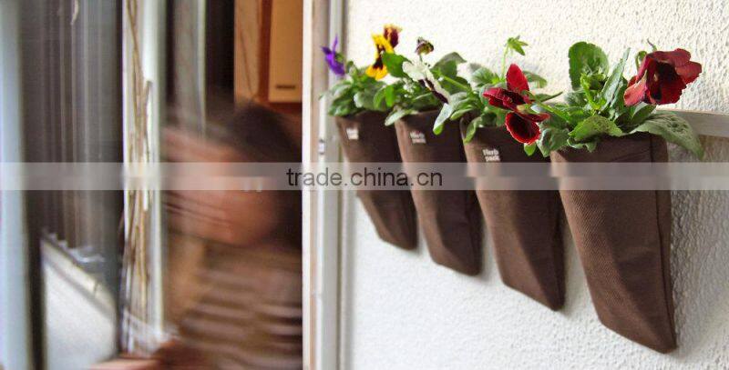 Wall Hanging Planters,Wall Pocket,Herb Pack-Hanging Planter for Herb Vertical Garden