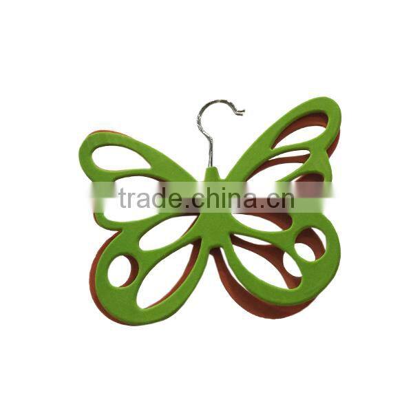 Butterfly velvet hanging scarf hanger