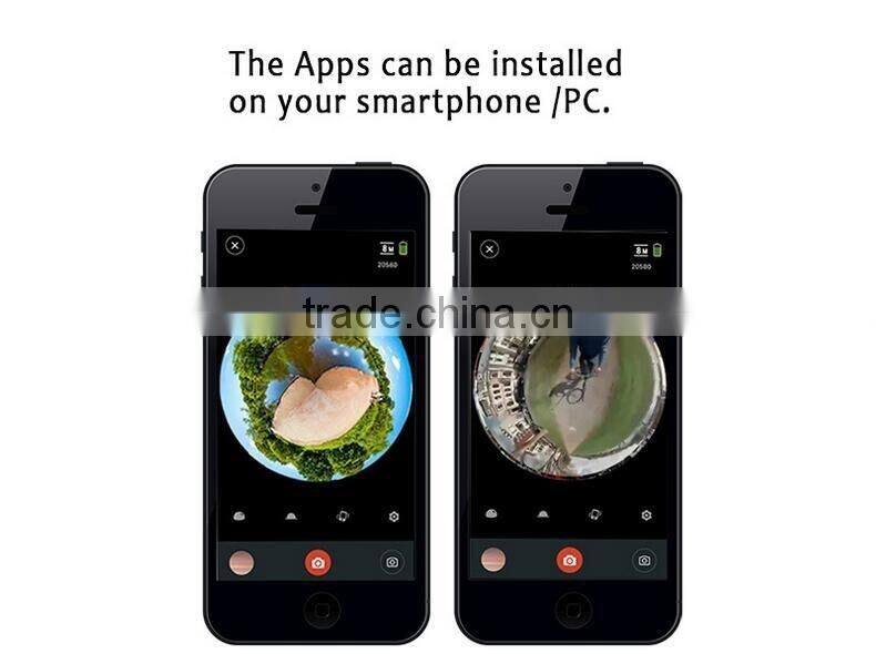 High Quality Waterproof 360 Degree Full View Video Camera VR HD Dual Lens Mini Go pro HD Sports Camera