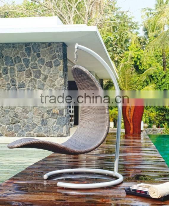 2016 wicker patio swings outdoor mermaid shape lounge chair