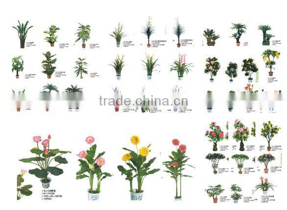 2015 Hot sale artificial plastic bamboo bonsai