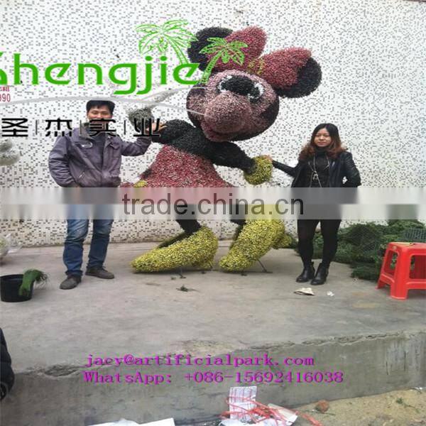 SJLJ013271 Wholesale artificial green wall quality PE material artificial grass