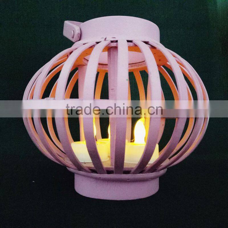 Wooden lanterns are multi-style LED candles