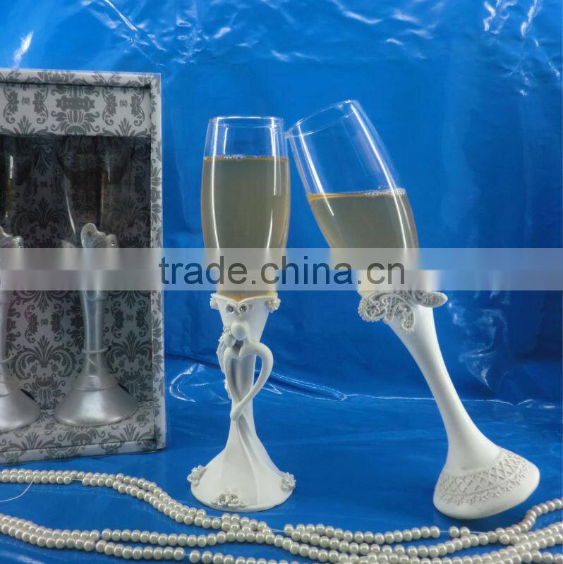 blue starfish champagne toasting flutes wedding souvenirs 2014